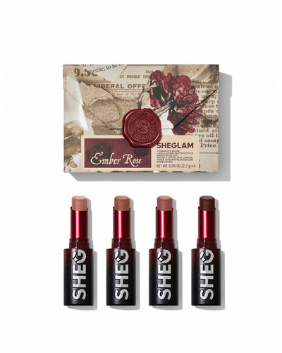پک رژ لب جامد مات شیگلم Sheglam مدل Ember Rose Set